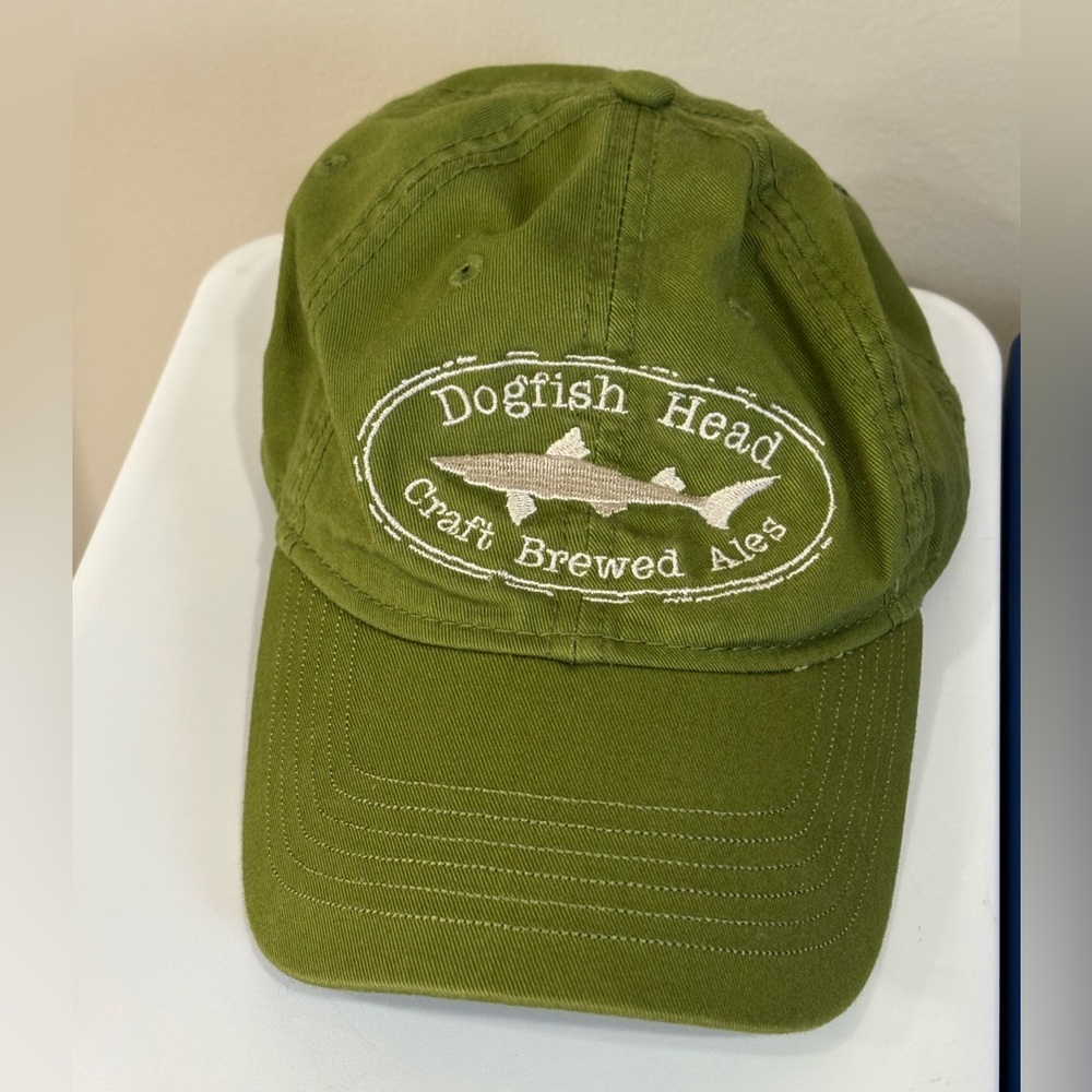 Dogfish Head Brewery Cotton Hat Cap Green Like New